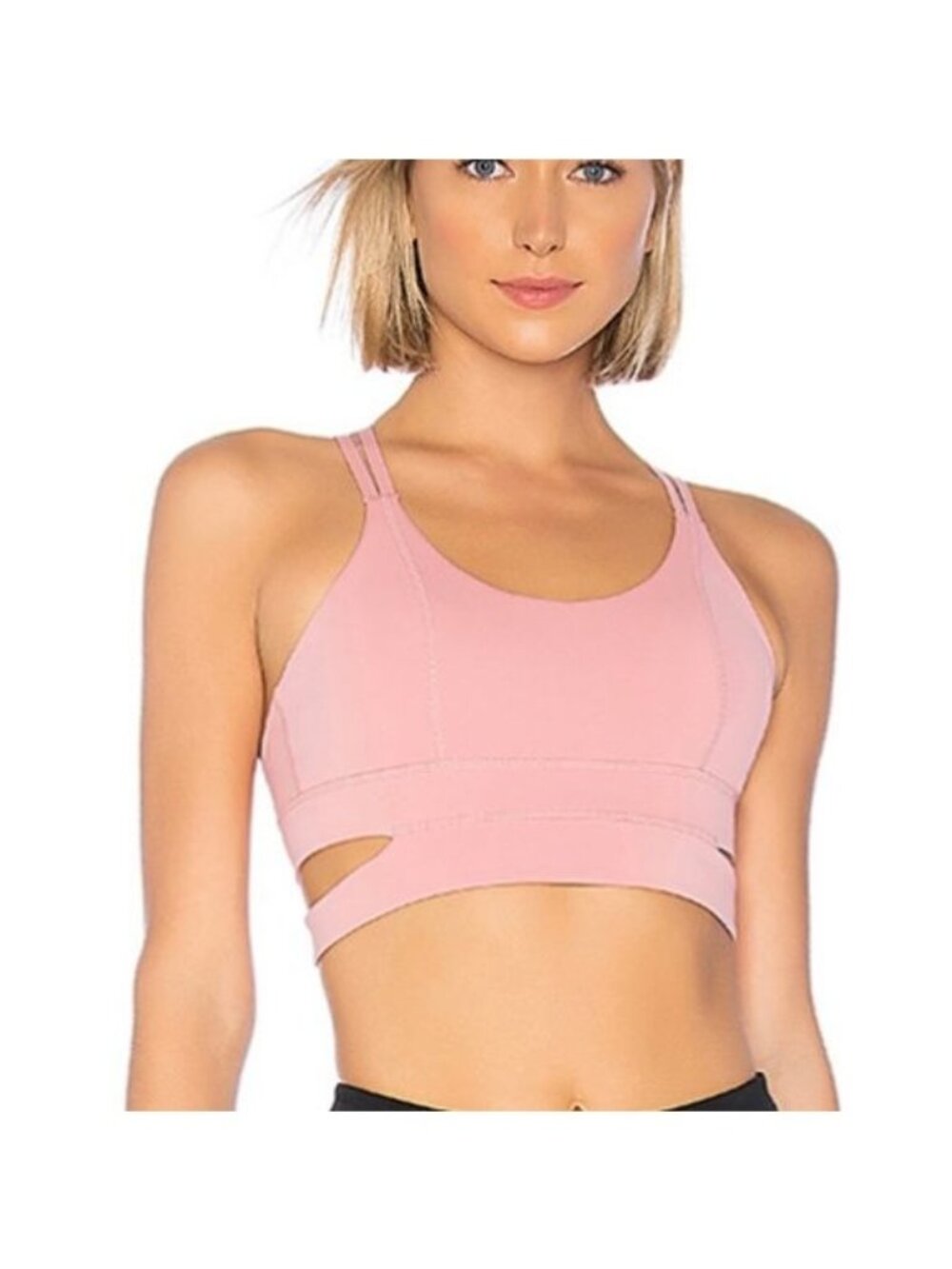 Lovewave Blush Pink Strappy Sports Bra